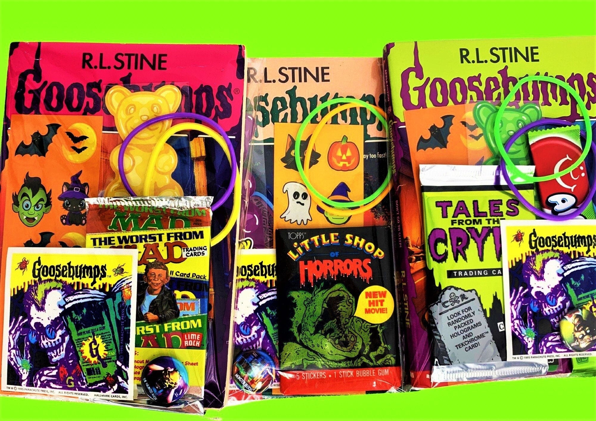 90's Spooky Mystery Pack, Nostalgic gifts, Slappy, Goosebumps books, YA books
