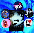 90s style Pinback buttons (5 pack), 90s pins, 90s party, Pinback Buttons