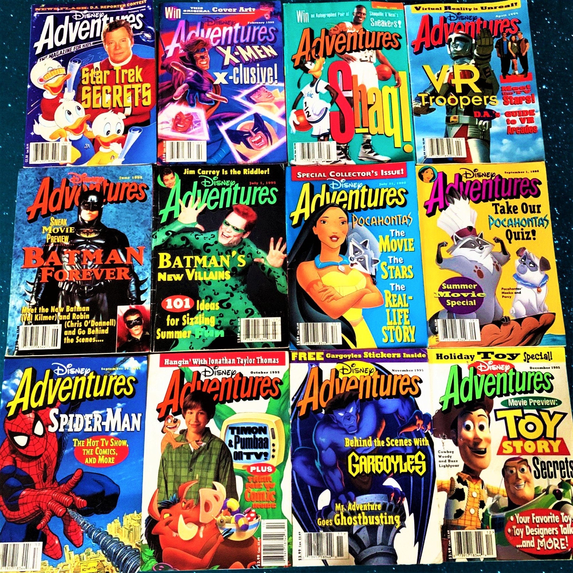 1995 Disney Packs, Choose One Disney adventure magazine, 90s nostalgia, Vintage, Birthday Gifts, Trading Card Packs