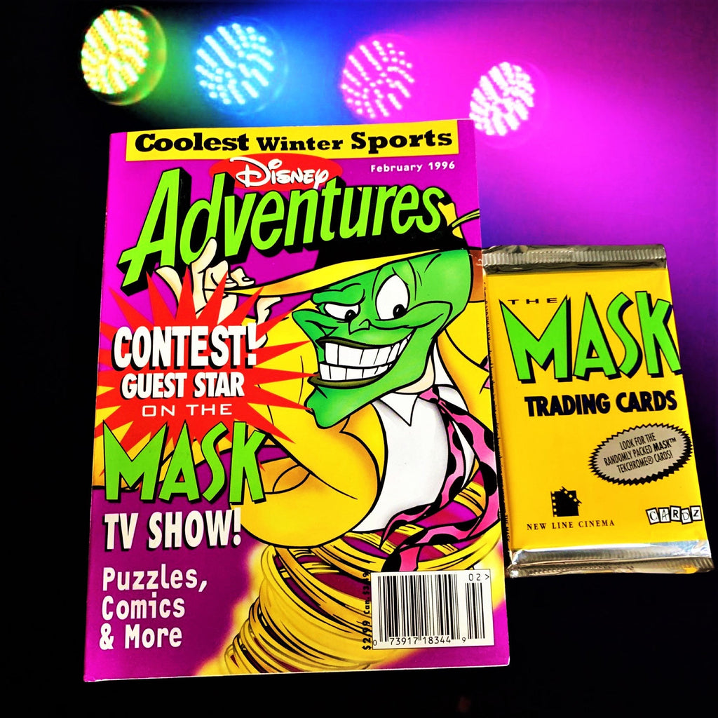February 1996 Disney adventure magazine, 90s nostalgia, Vintage, Birthday Gifts, Trading Card Pack, The Mask