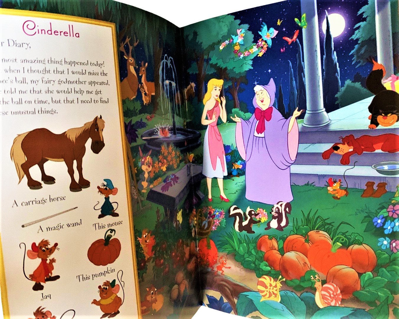Birthday Card Disney Princess 12 Pages with Little Mermaid Trading Card Pack (1991)