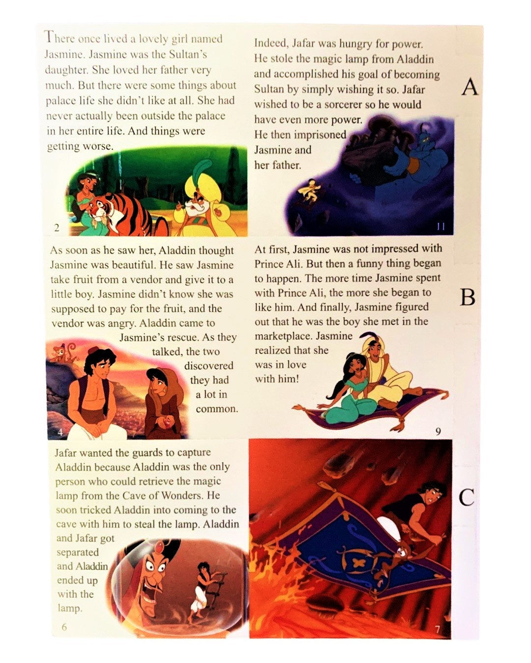 Birthday Card Aladdin with Super Trading Card Pack (1993)