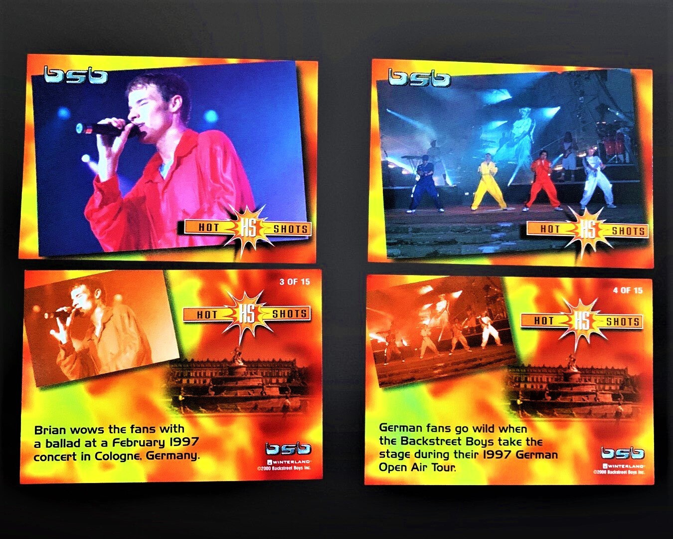 Hot Shot BSB Cards (Choose a Backstreet Boys Trading Card)