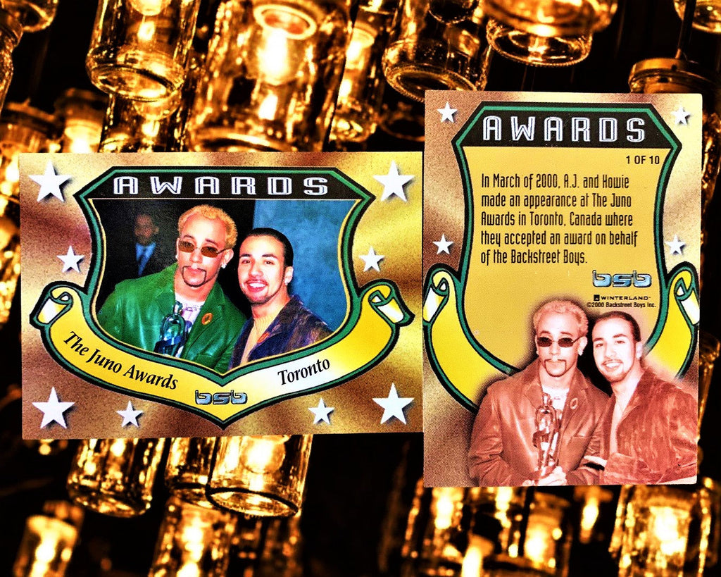 BSB Awards Cards (Choose a Backstreet Boys Trading Card)