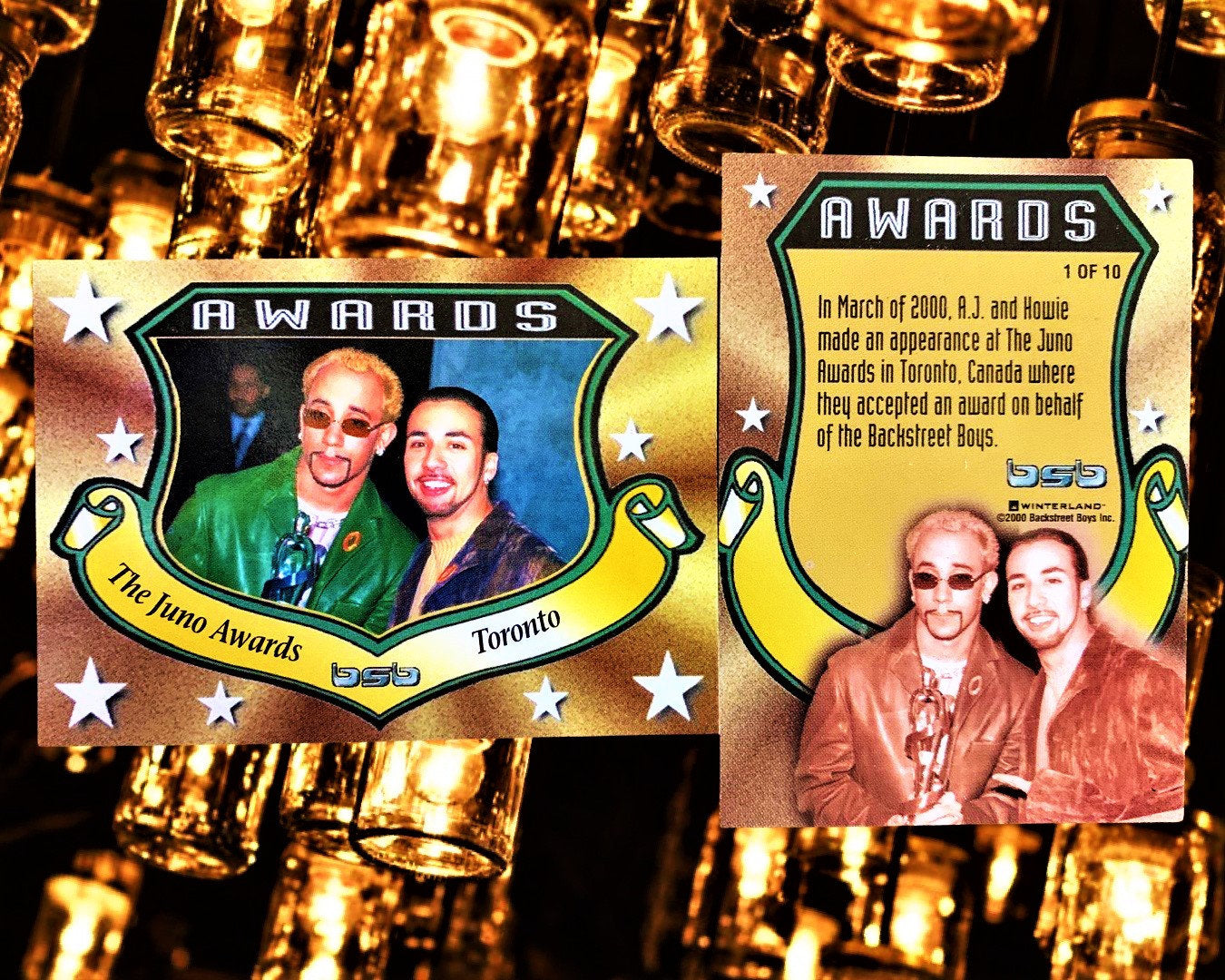 BSB Awards Cards (Choose a Backstreet Boys Trading Card)