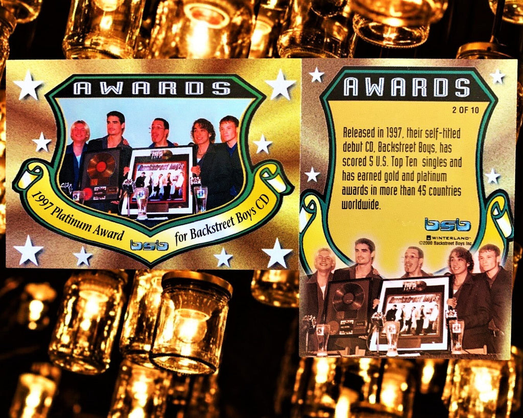 BSB Awards Cards (Choose a Backstreet Boys Trading Card)