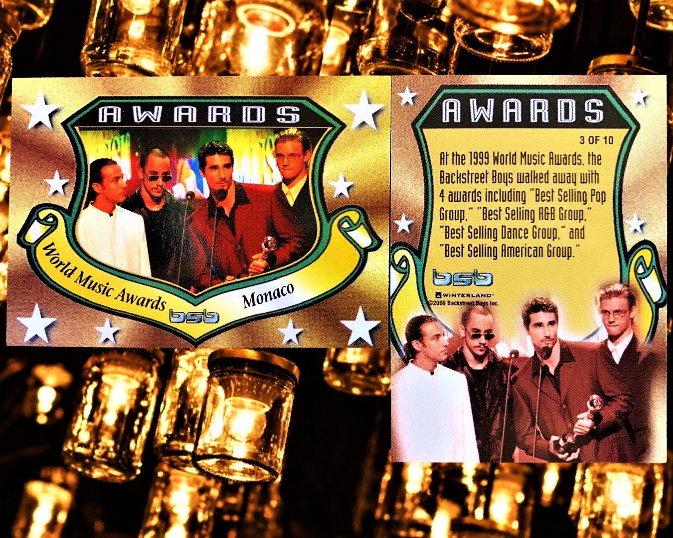 BSB Awards Cards (Choose a Backstreet Boys Trading Card)