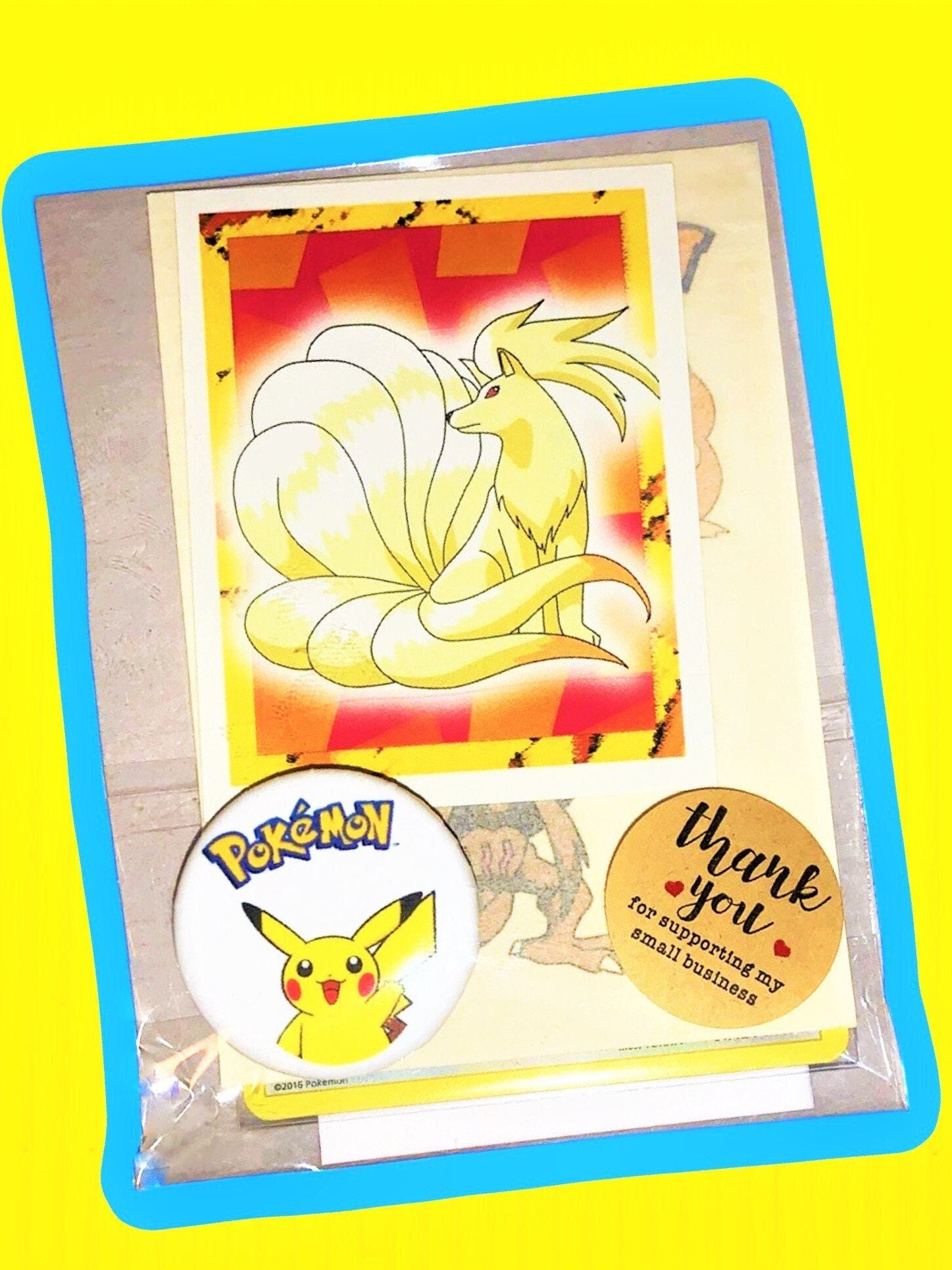 Pokémon Button, Sticker, Tattoo, Party Favors, Pikachu