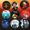 Halloween Style Buttons, Choose One 90's Style Pinback button, 80s- & 90s-Party favors, Gift ideas, 90s pins