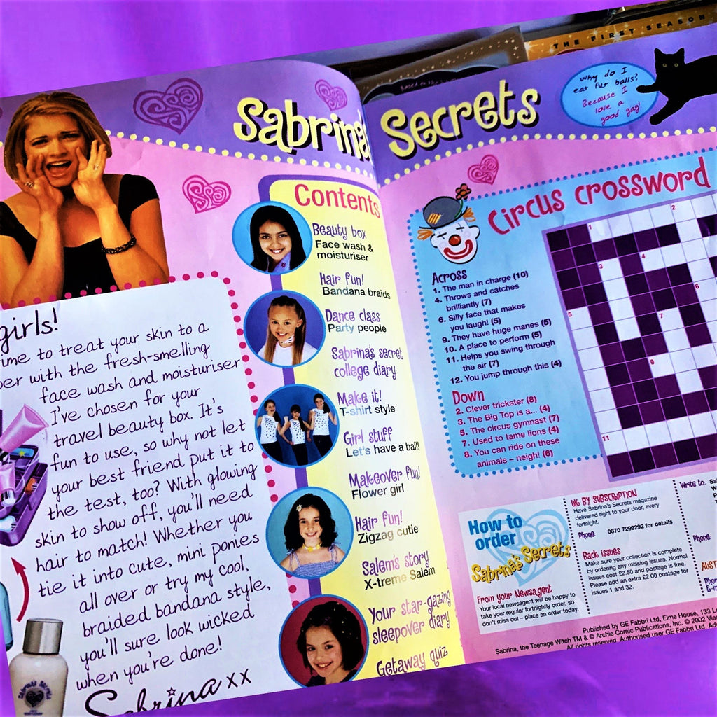 Sabrina Mystery Box! Sabrina the Teenage Witch Magazine, Books, Nostalgic gift, Birthday boxes, Mystery box, 90's fan,