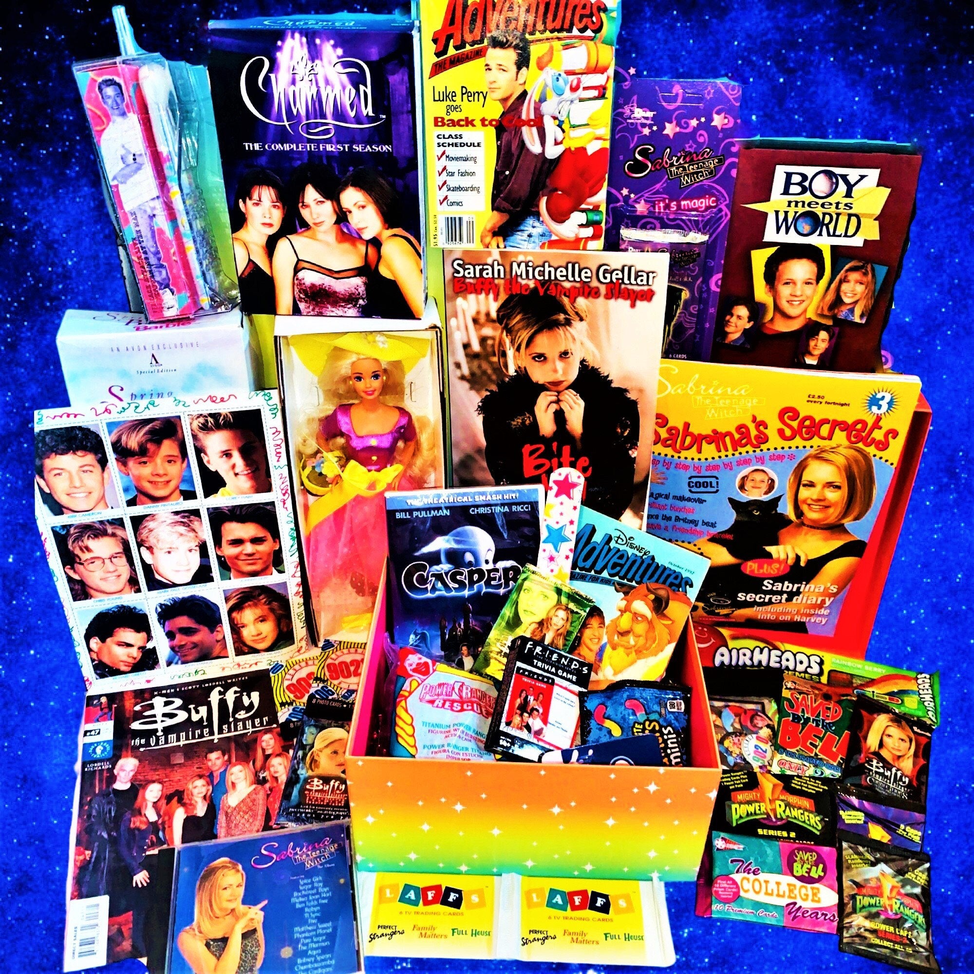 LARGE 90's Mystery Box! Nostalgic gifts, Y2K, Birthday boxes, 90s gifts, Mystery box, 90's fan, Vintage toys, Retro