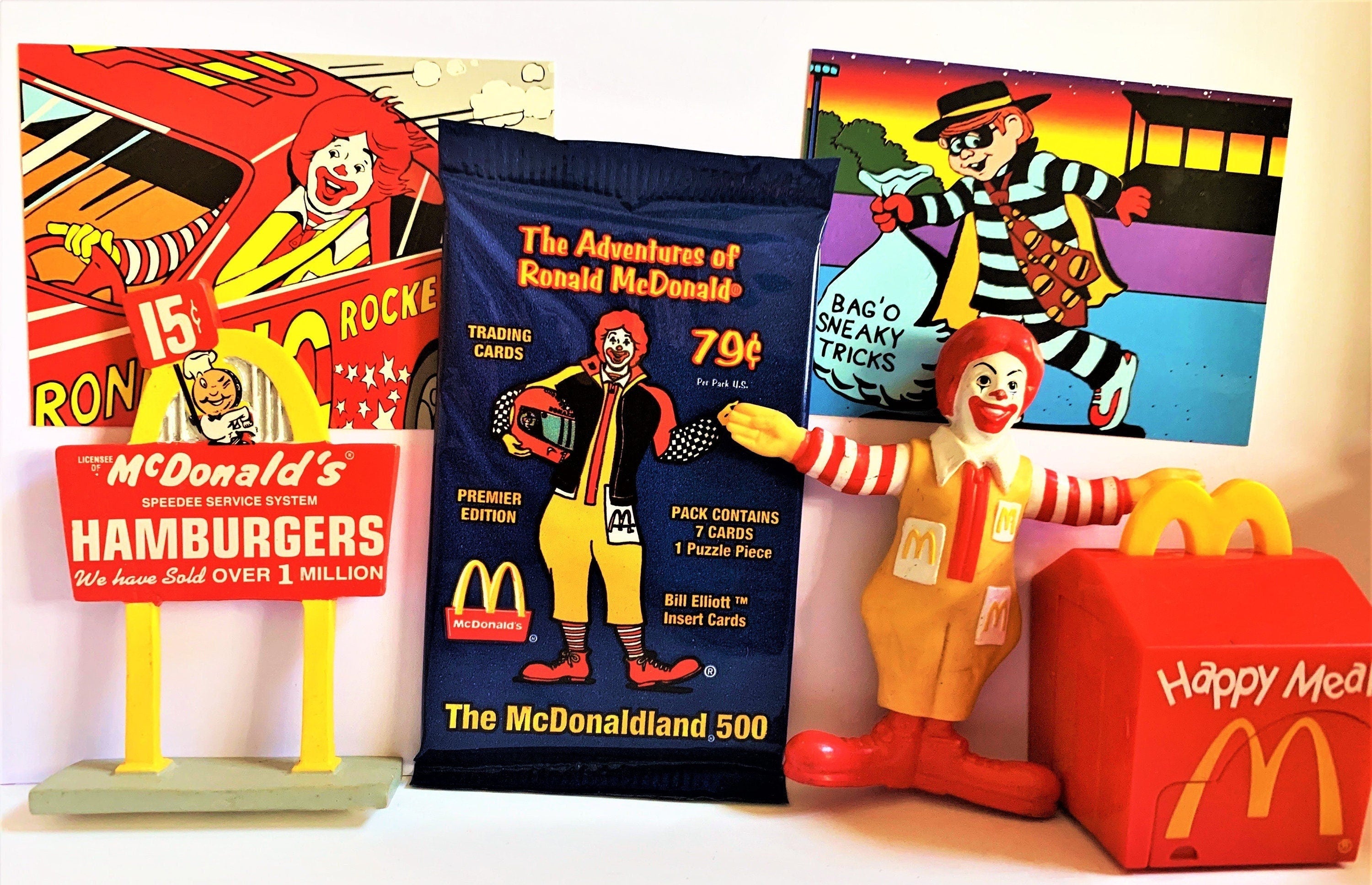 McDonalds Toy & Card Treat Packs, Trading card Pack and Mystery McD Toy