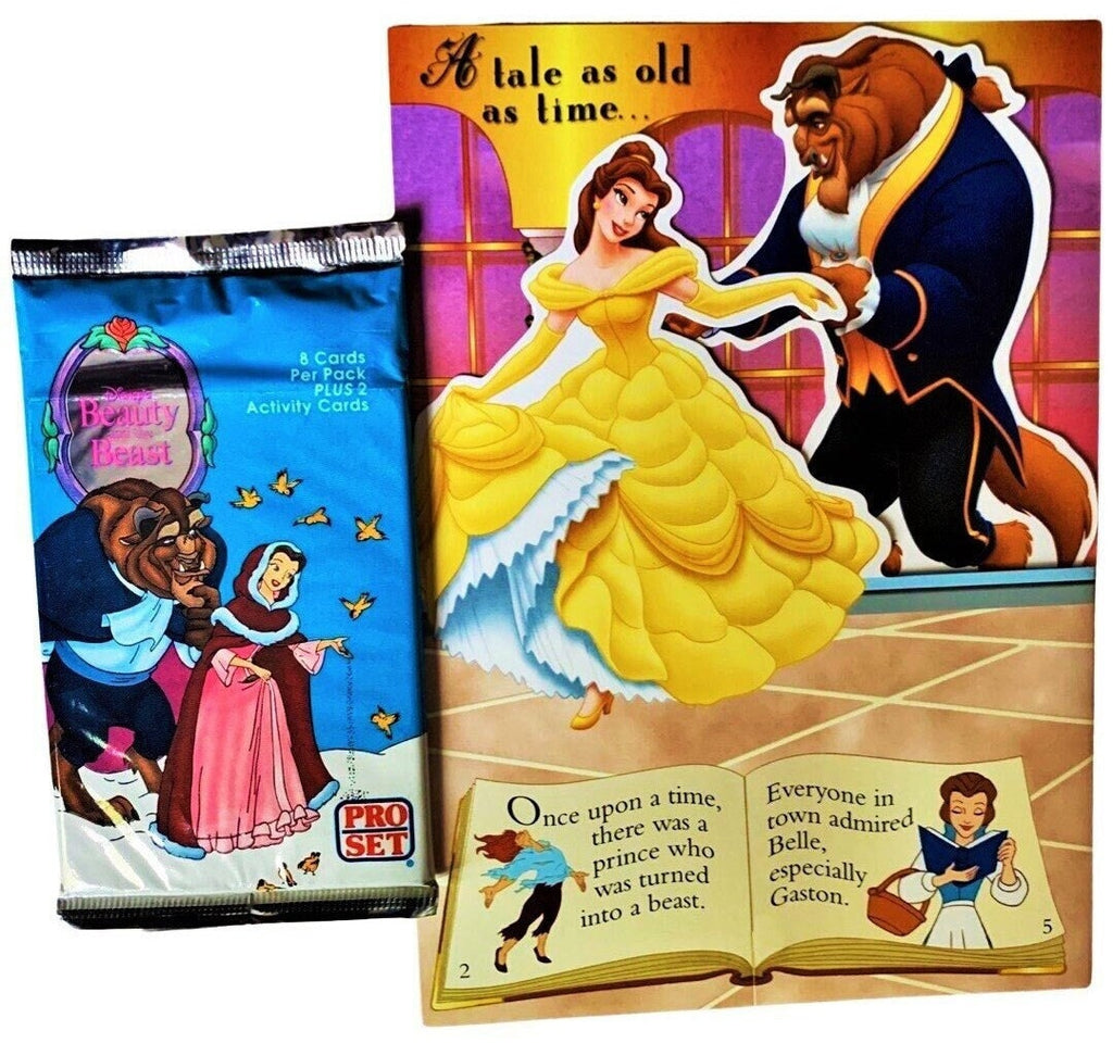 Birthday Card Beauty and the Beast with Trading Card Pack (1992)