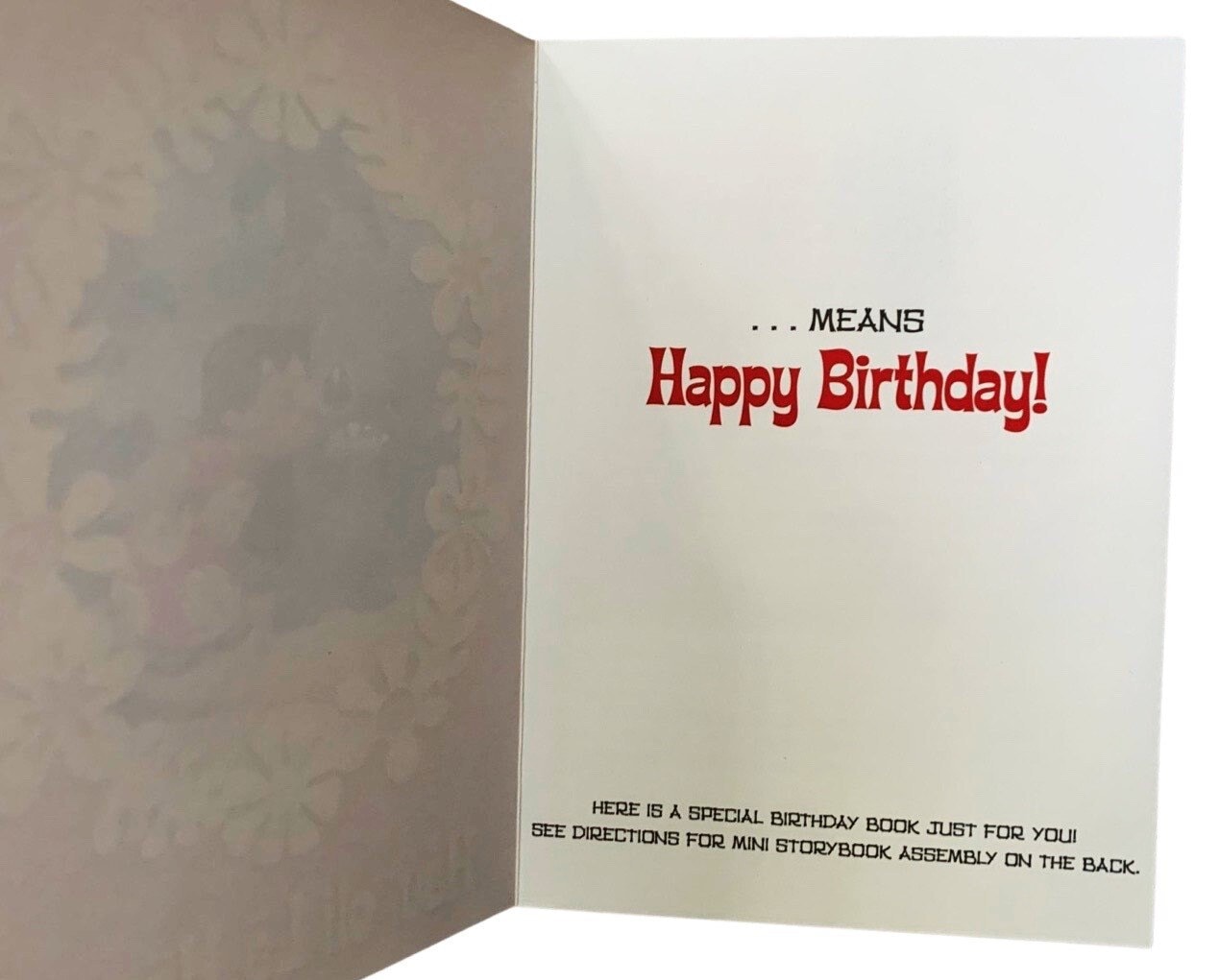 Birthday Card Lilo and Stitch with Disney Trading Card Pack (1992)