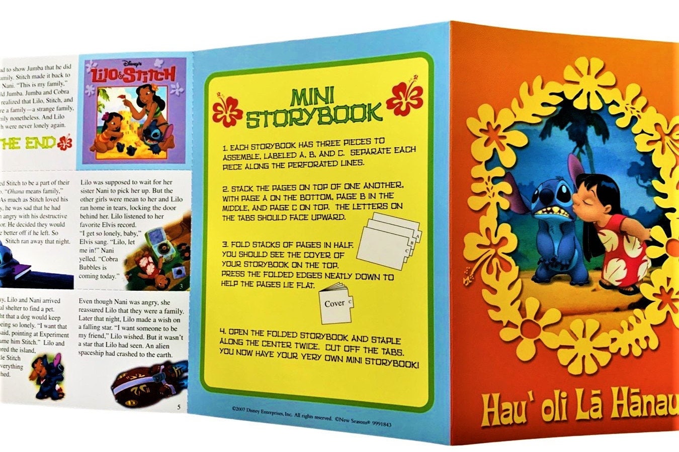 Birthday Card Lilo and Stitch with Disney Trading Card Pack (1992)