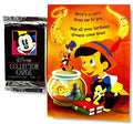 Birthday Card Pinocchio with Disney Trading Card Pack (1992)