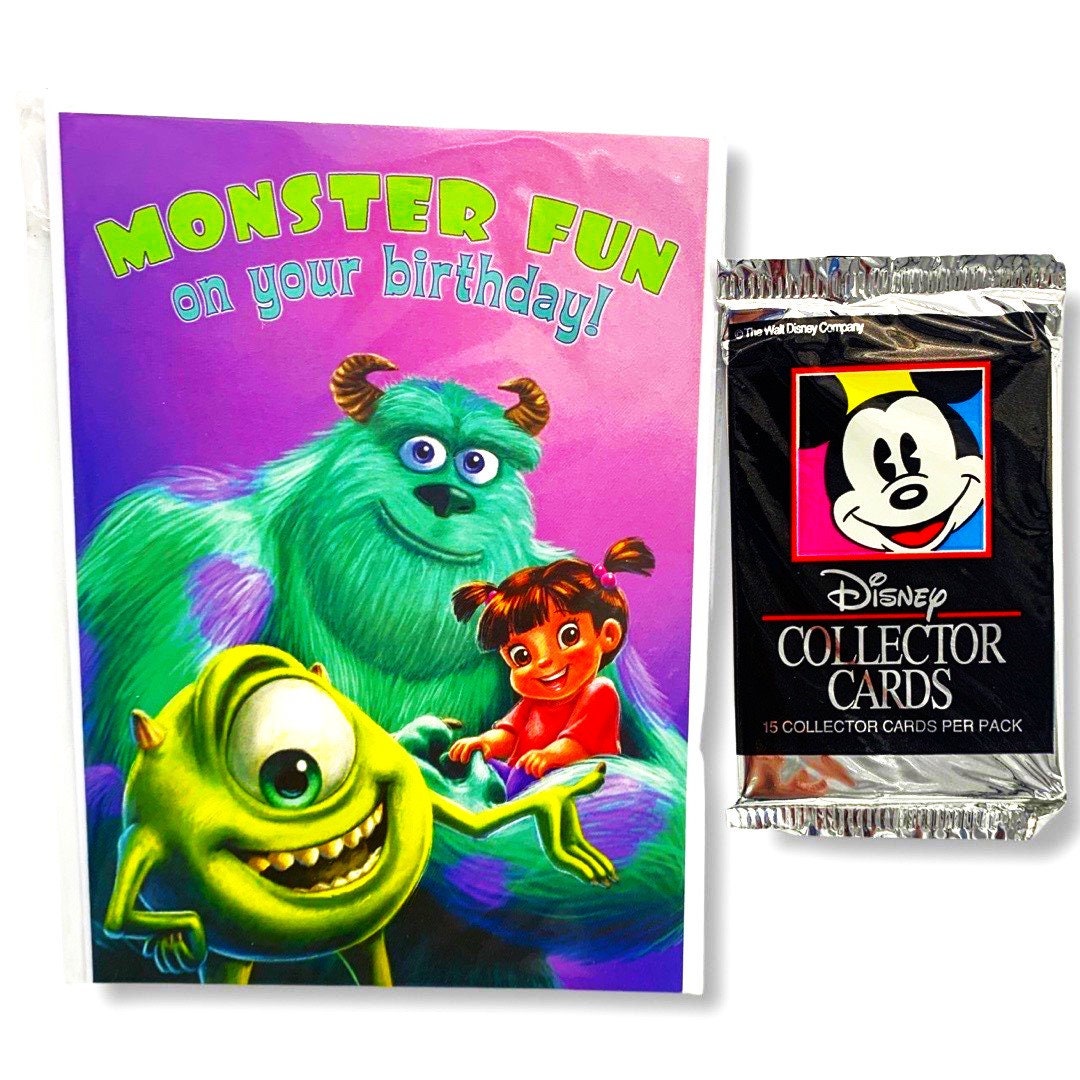 Birthday Card with Trading Card Pack (1992) Choose Yours