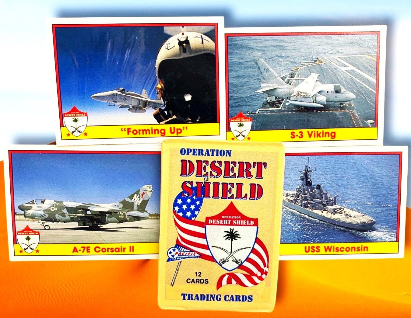 Desert Shield 1991 Trading Card Pack (1 Pack of 12 Cards)