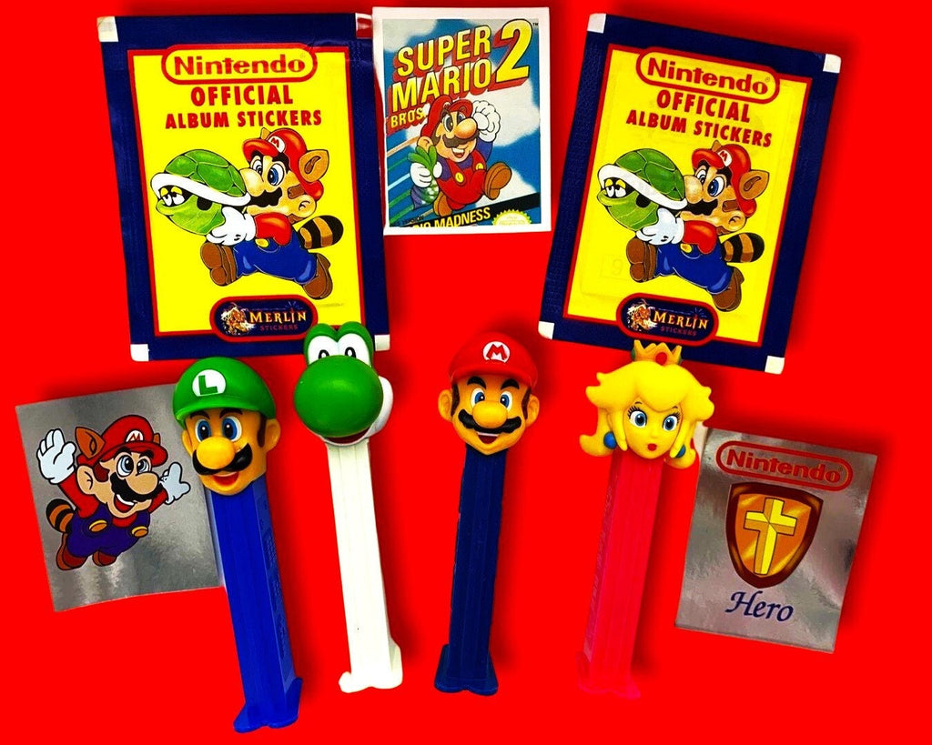 Super Mario Pez & Nintendo Stickers, 1992