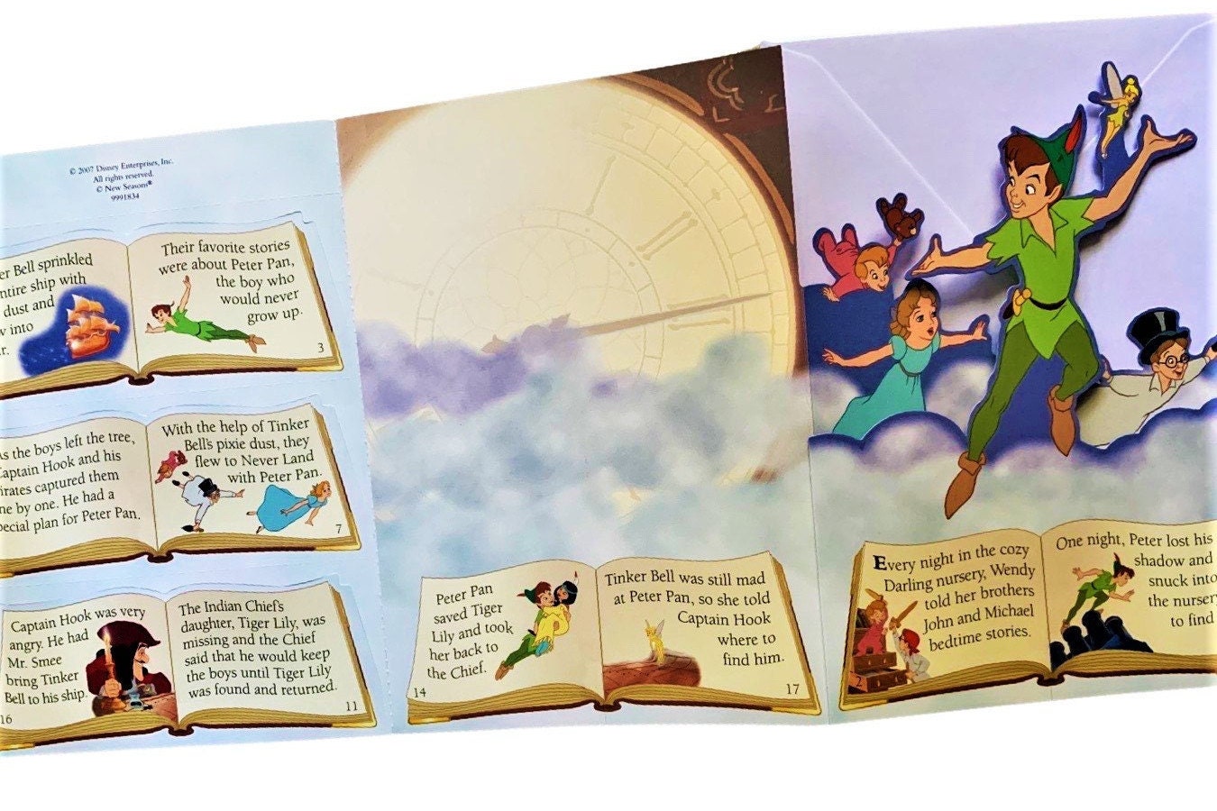 Birthday Card Peter Pan with Hook Trading Card Pack (1991)