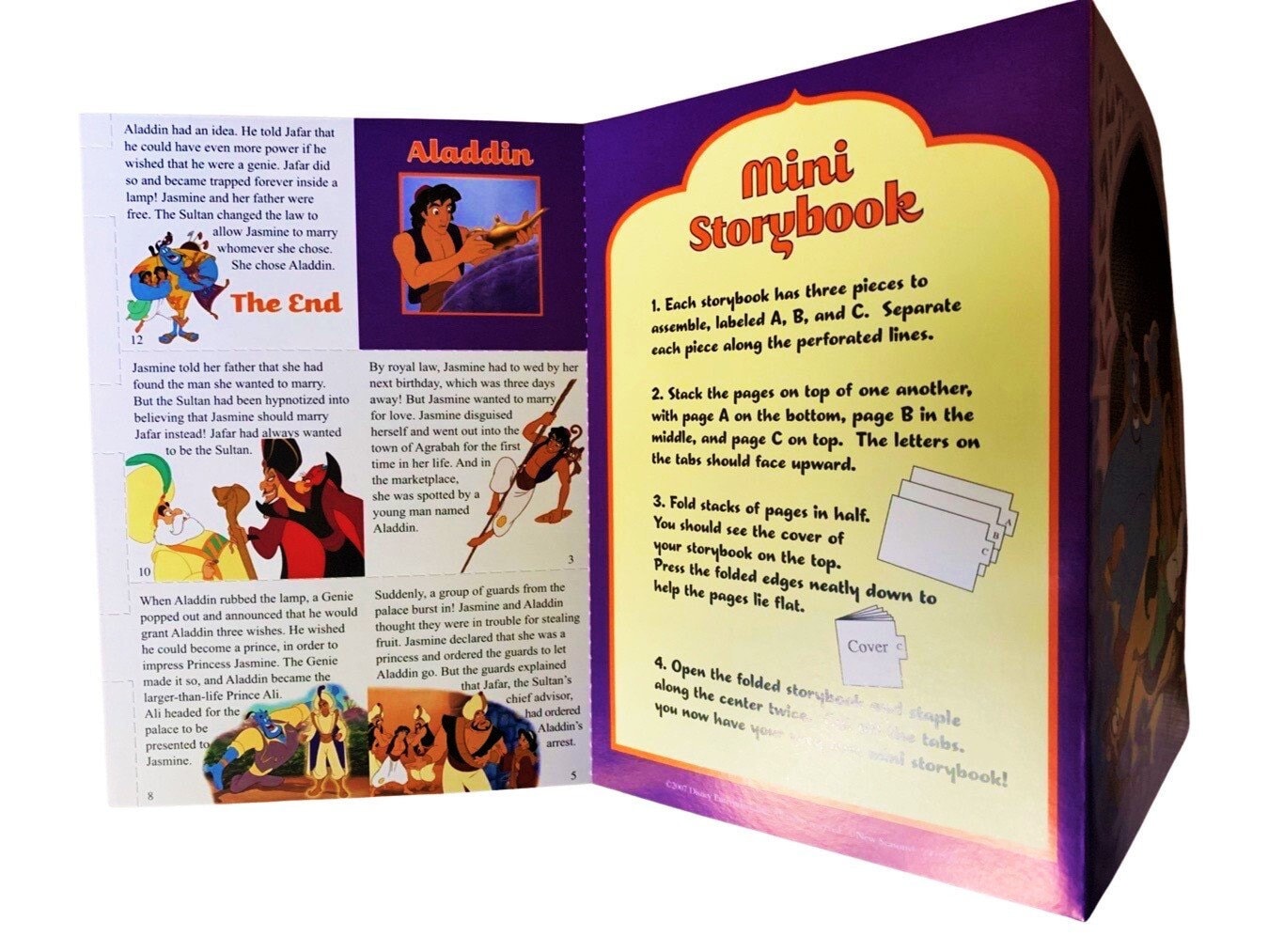 Birthday Card Aladdin with Super Trading Card Pack (1993)