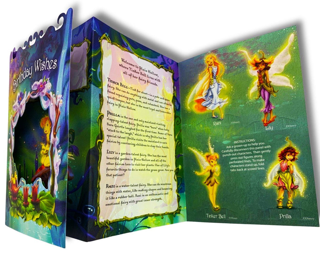 Birthday Card Tinkerbell with (Trading Card Pack in Spanish)