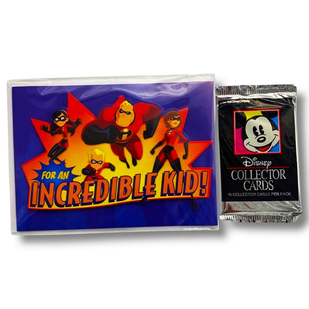 Birthday Card with Trading Card Pack (1992) Choose Yours