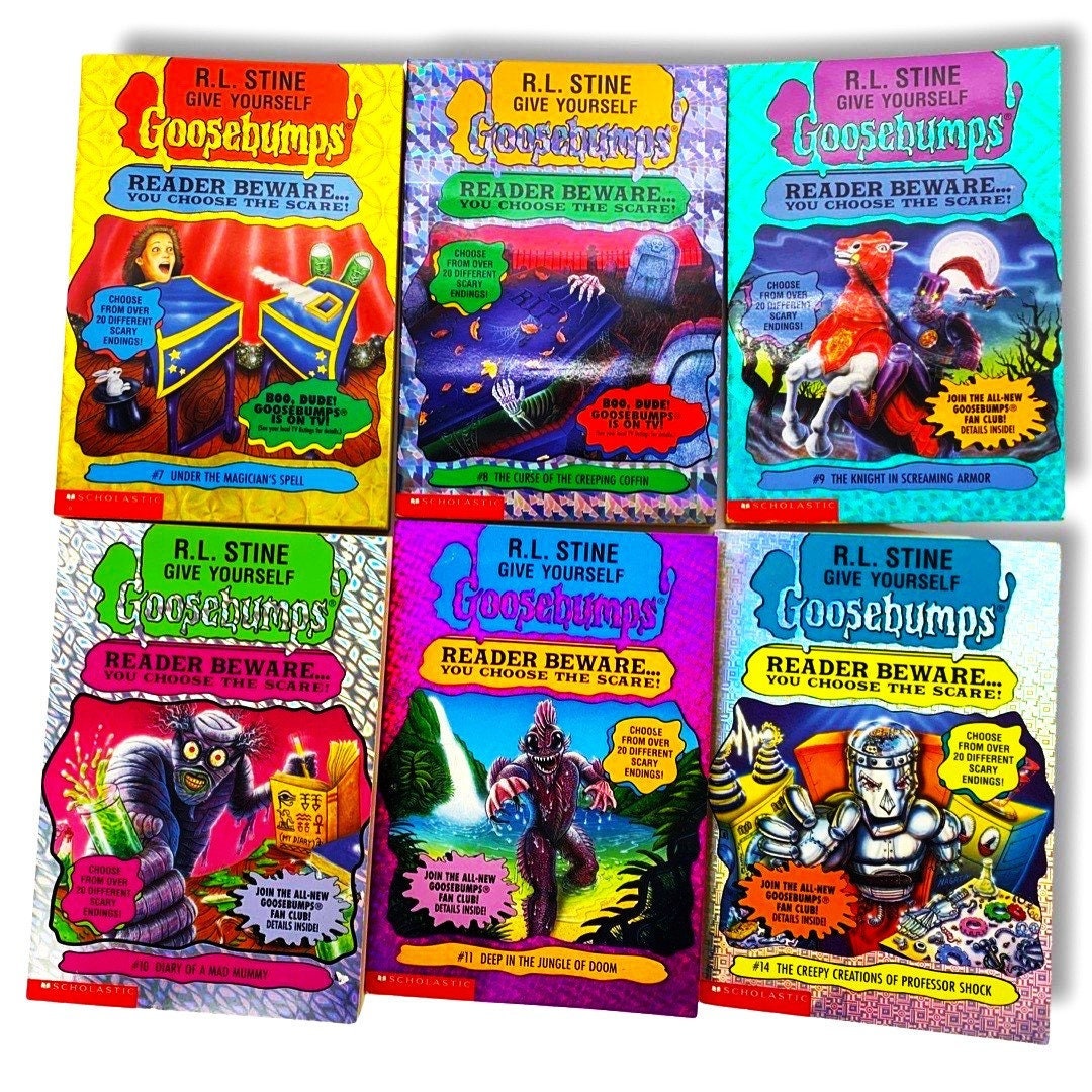 GIVE YOURSELF GOOSEBUMPS Paperbacks You Choose the Scare! R.L Stine's Retro Books, Kids Horror, Throwback, 90s