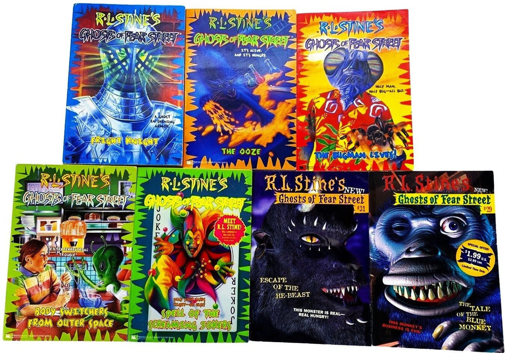 GOOSEBUMPS Ghosts of Fear Street Paperbacks, You Choose the Scare! R.L Stine's Retro Books, Kids Horror, Throwback, 90s