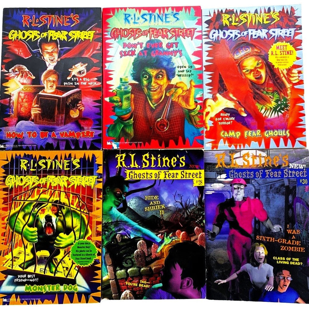 GOOSEBUMPS Ghosts of Fear Street Paperbacks, You Choose the Scare! R.L Stine's Retro Books, Kids Horror, Throwback, 90s