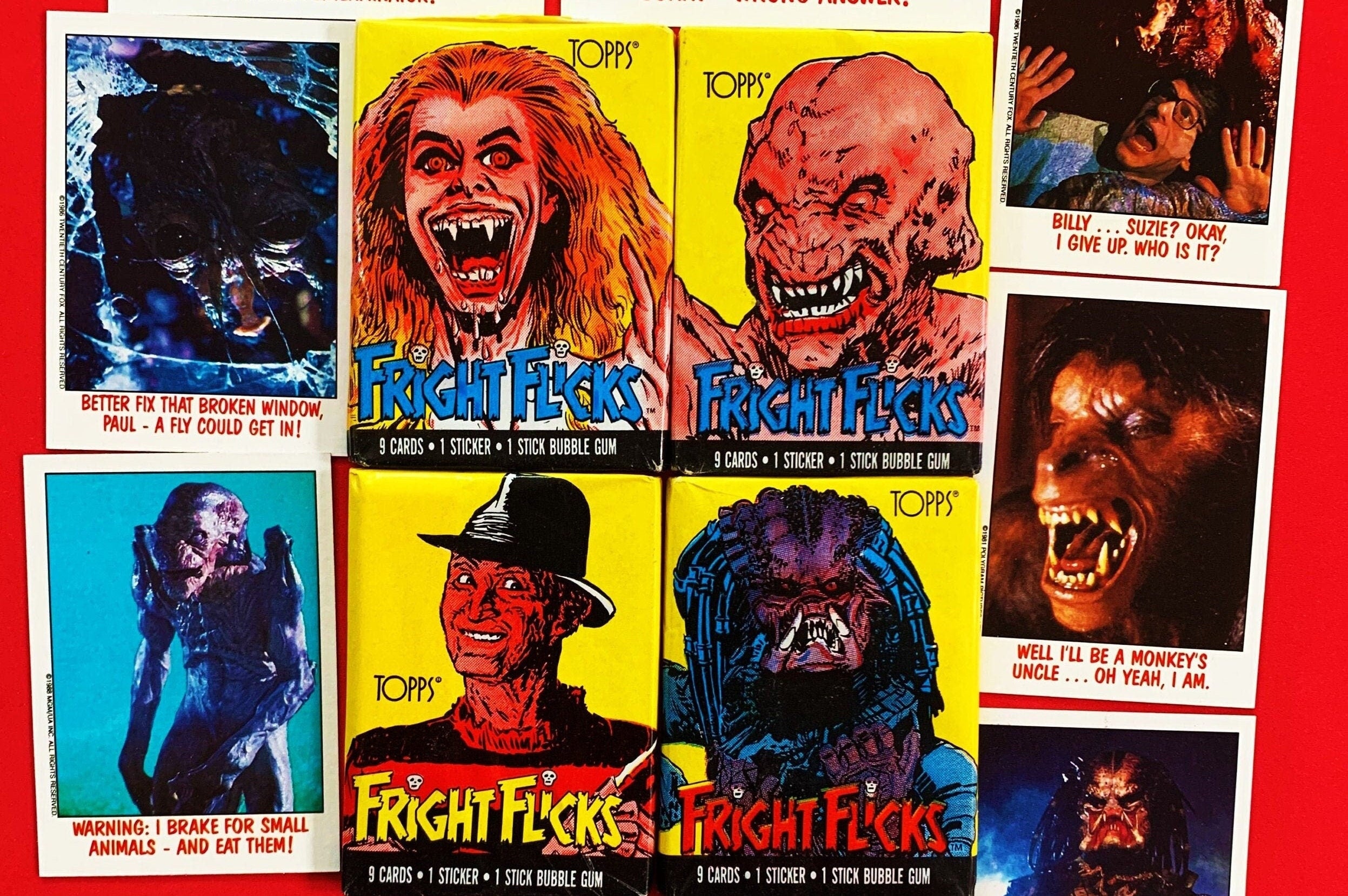 1988 Fright Flicks - One Wax Pack (1988) Choose Your Pack