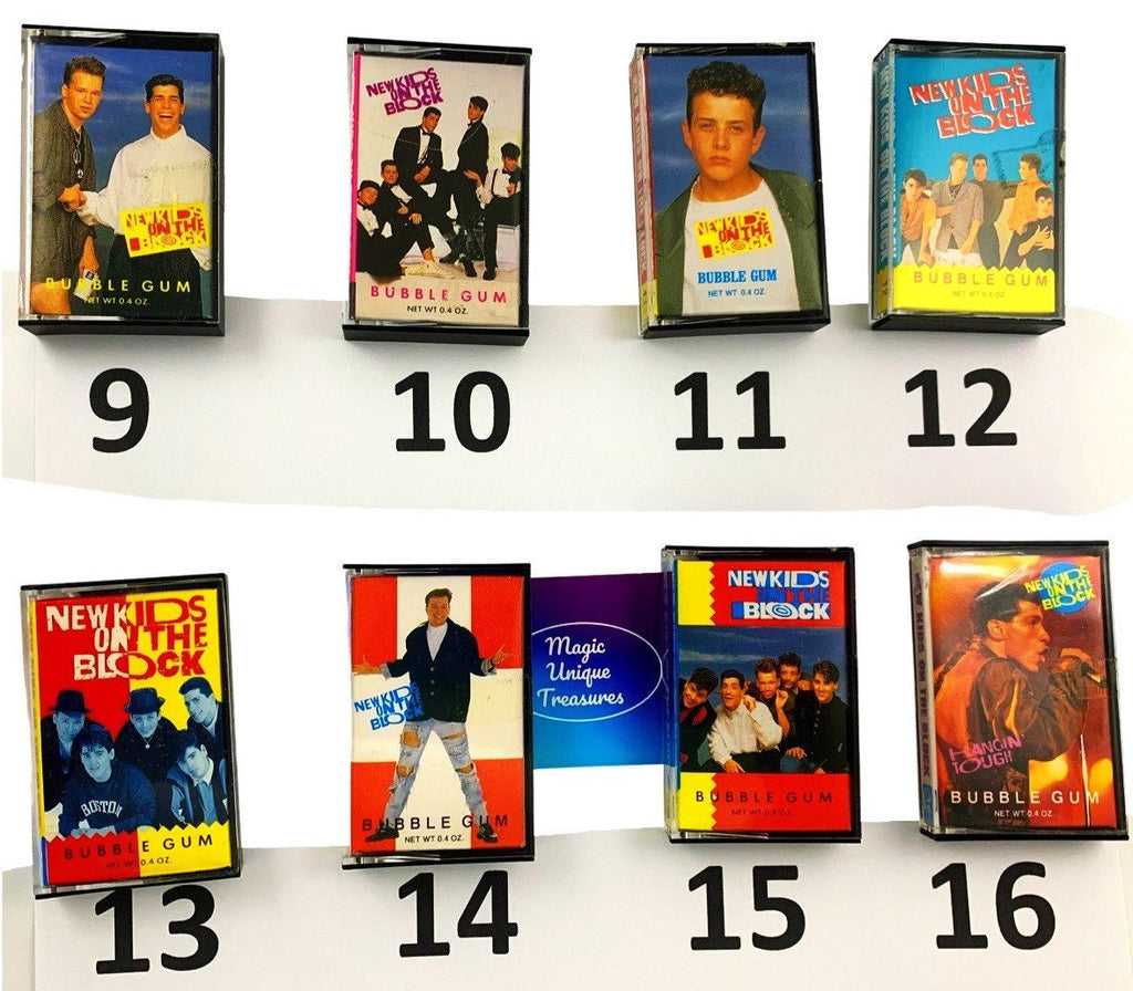 New Kids Mini Bubble Gum Cassettes - Choose