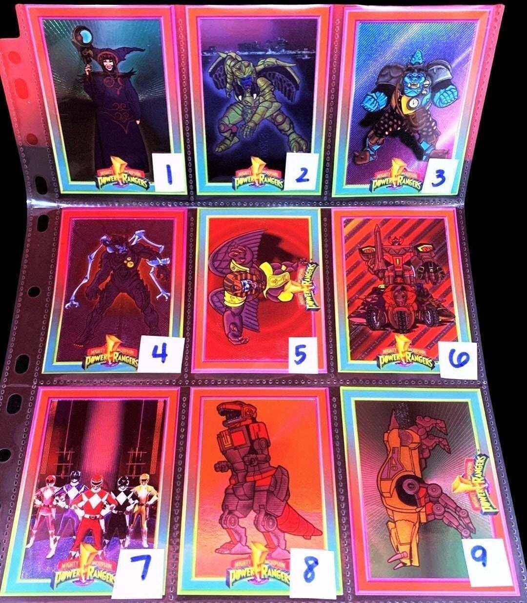 Power Rangers Hologram Cards Saban (1994) Foil Trading Cards - Choose One