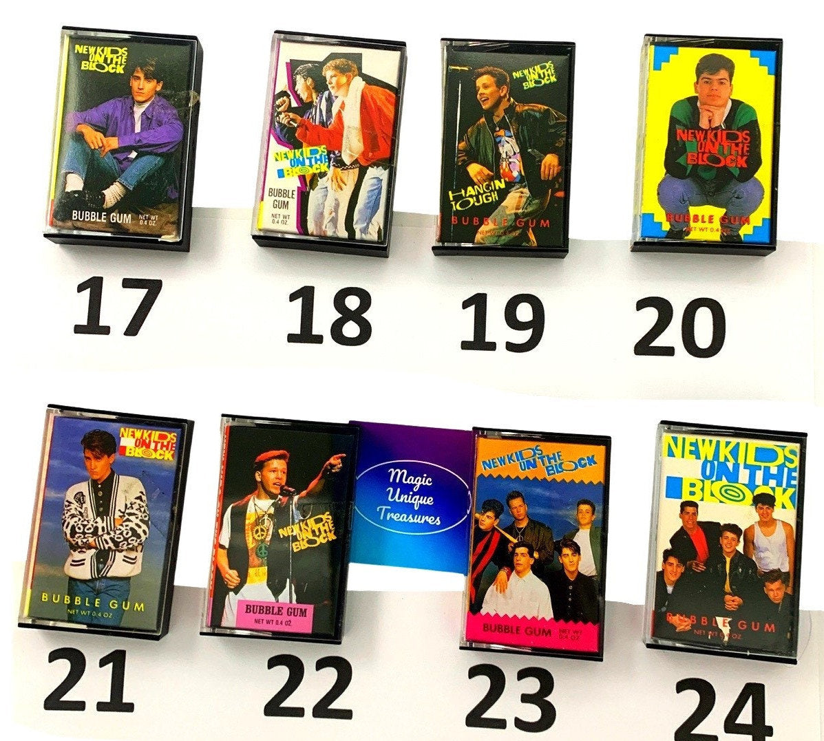 New Kids Mini Bubble Gum Cassettes - Choose