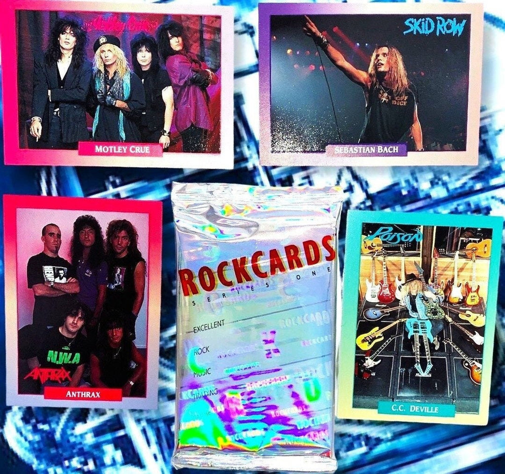 Rock Cards (One 1991 Trading Card Pack) Each Pack has 13 Cards Inside, Motley Crue, Anthrax, Bon Jovi