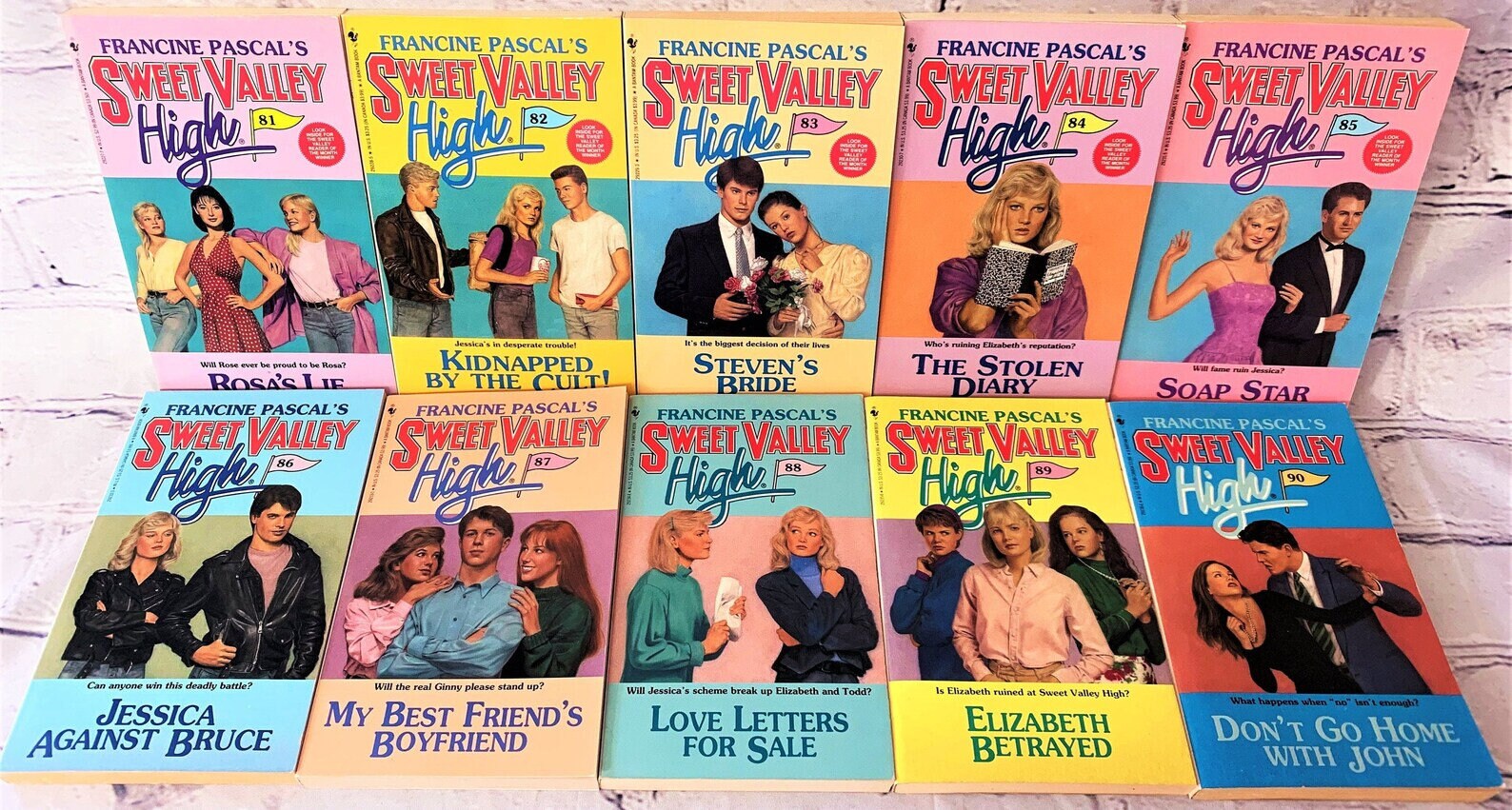 Sweet Valley High Book Series Numbers 71 to 143 - Choose a Book
