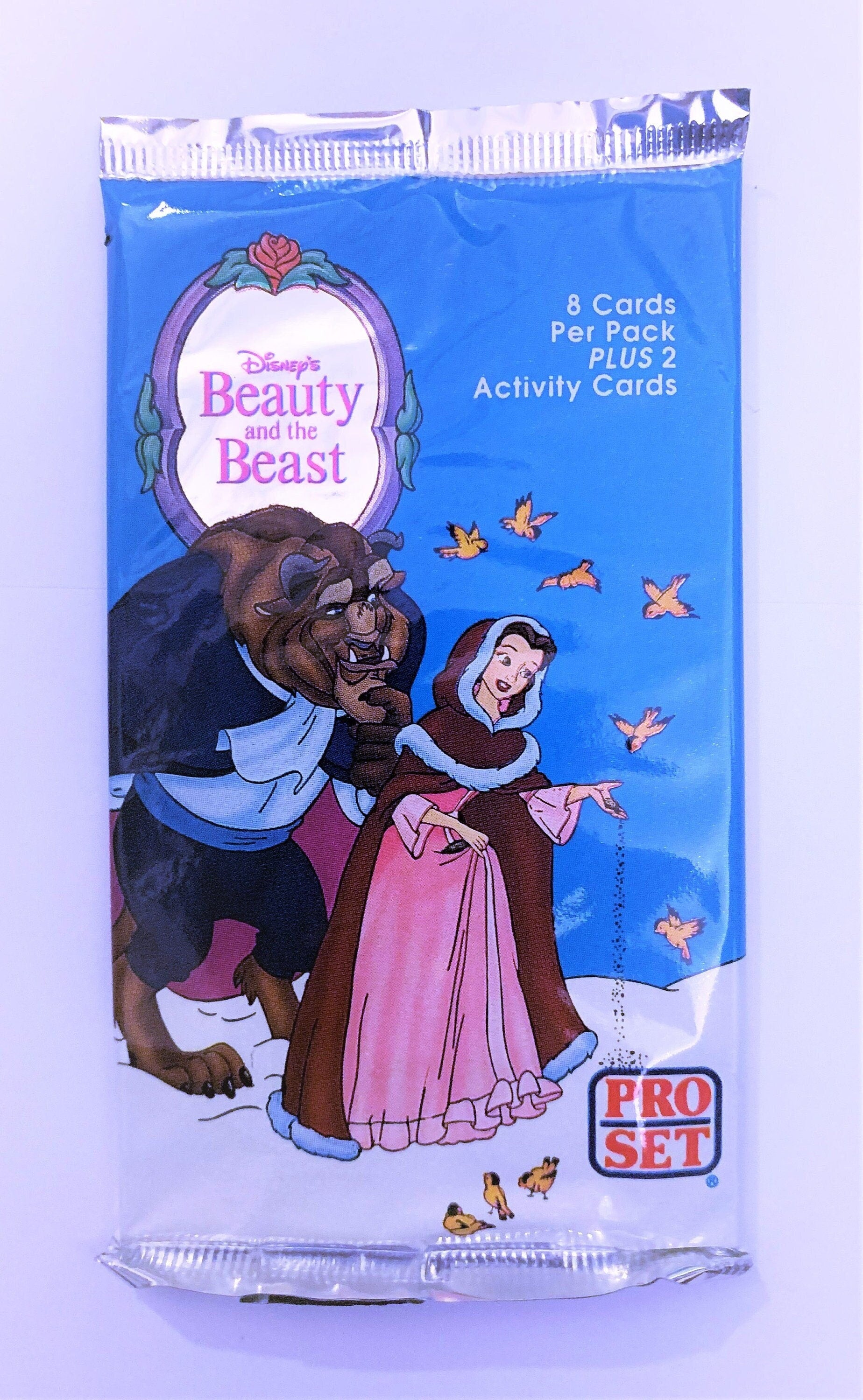 Beauty and the Beast Trading Card Pack (1 Pack of 8 Cards) - 1992