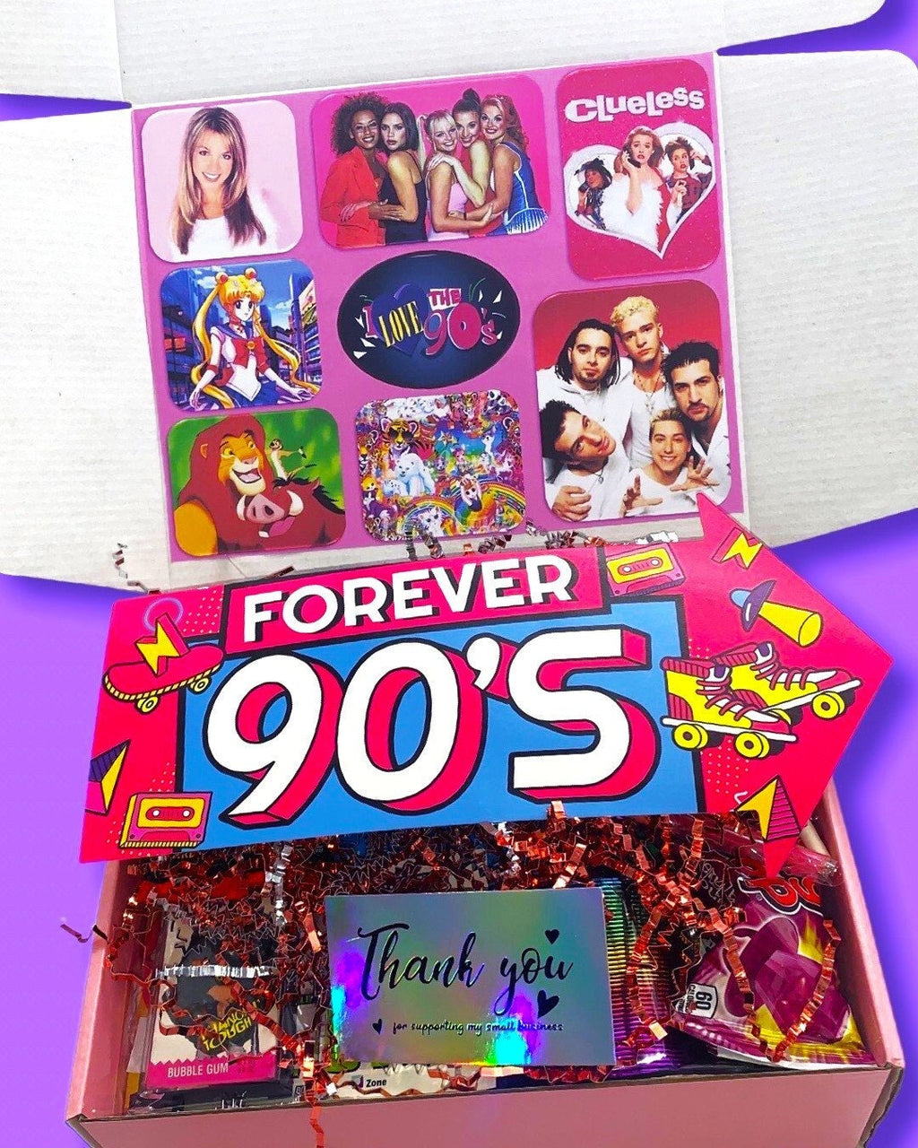 DESIGN your 90's Mystery Box! Nostalgic gift, Birthday boxes, Mystery box, 90's fan, Vintage toys, Retro 90s gift