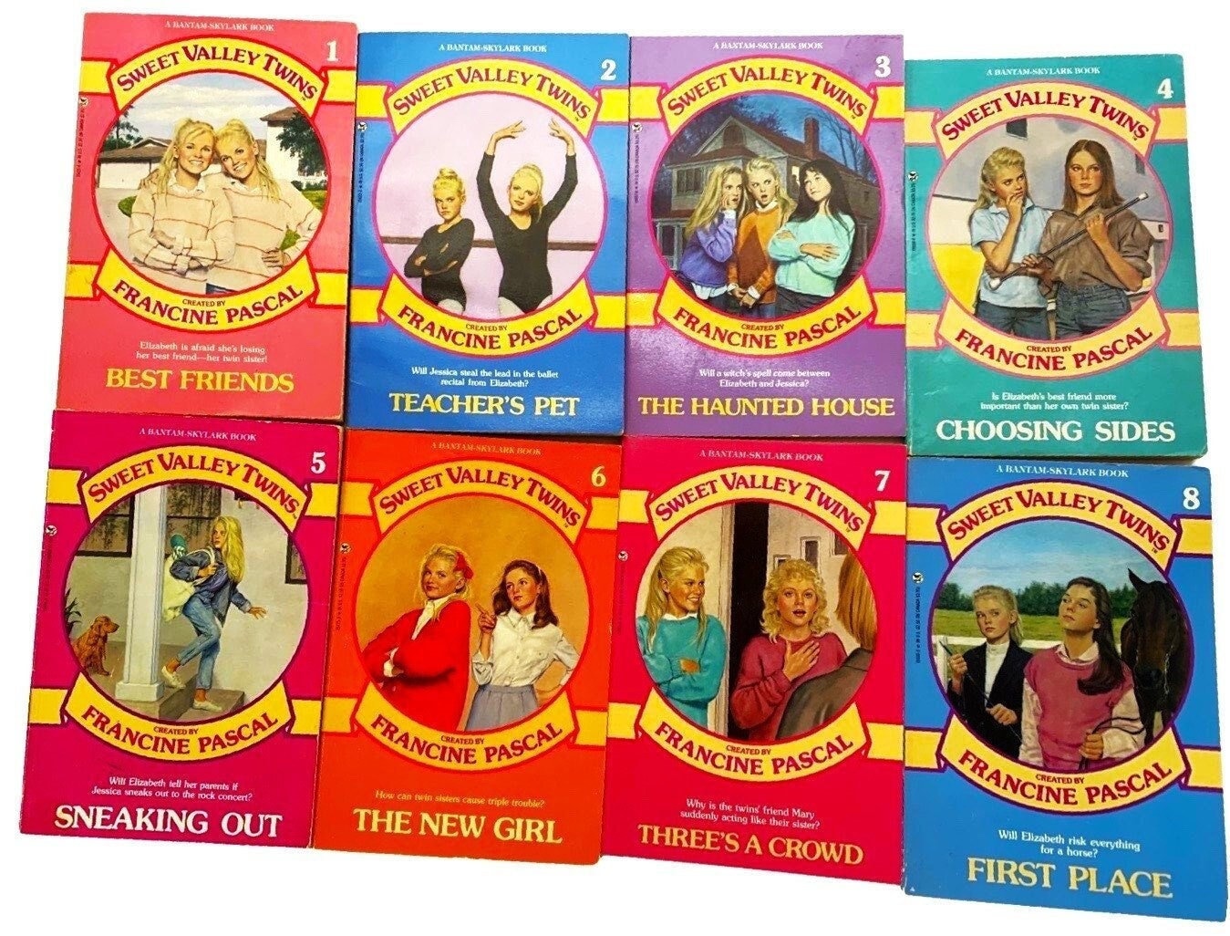 SWEET VALLEY #1-20 TWINS (Build a Matching Book Set) Choose a Title by Francine Pascal 80s Young Adult Novels Fiction, 1988 Editions