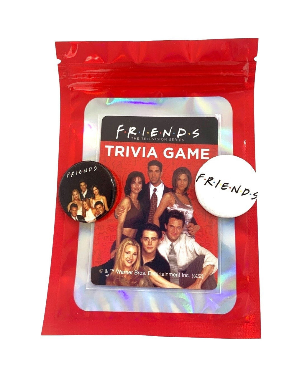 Friends Button & Trivia Card Set, Friends Buttons, TV Show, 90s inspired