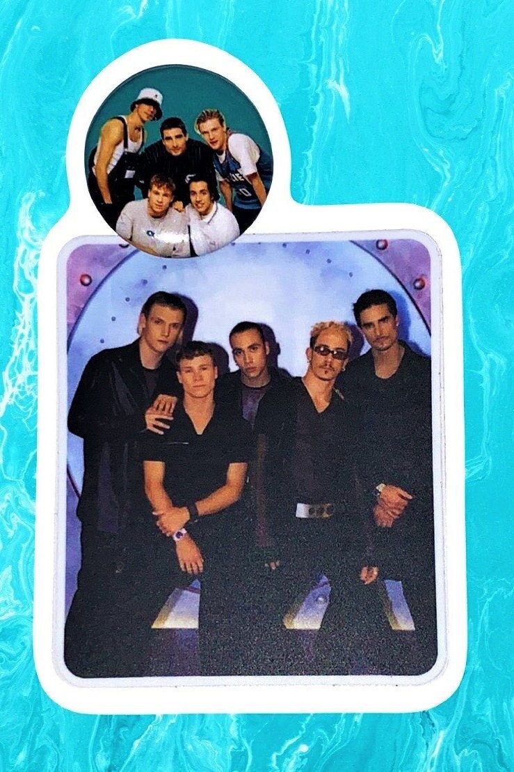 90s style BSB Sticker & button, Party Favors, 90s pins, 90s party, Pinback Button, Backstreet Boys, Nick Carter