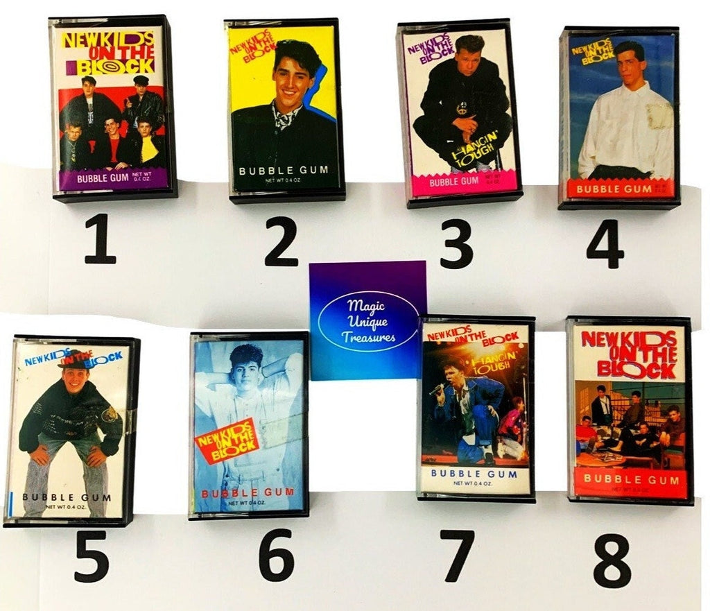 New Kids Mini Bubble Gum Cassettes - Choose