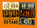 Mini State License Plates, Vintage