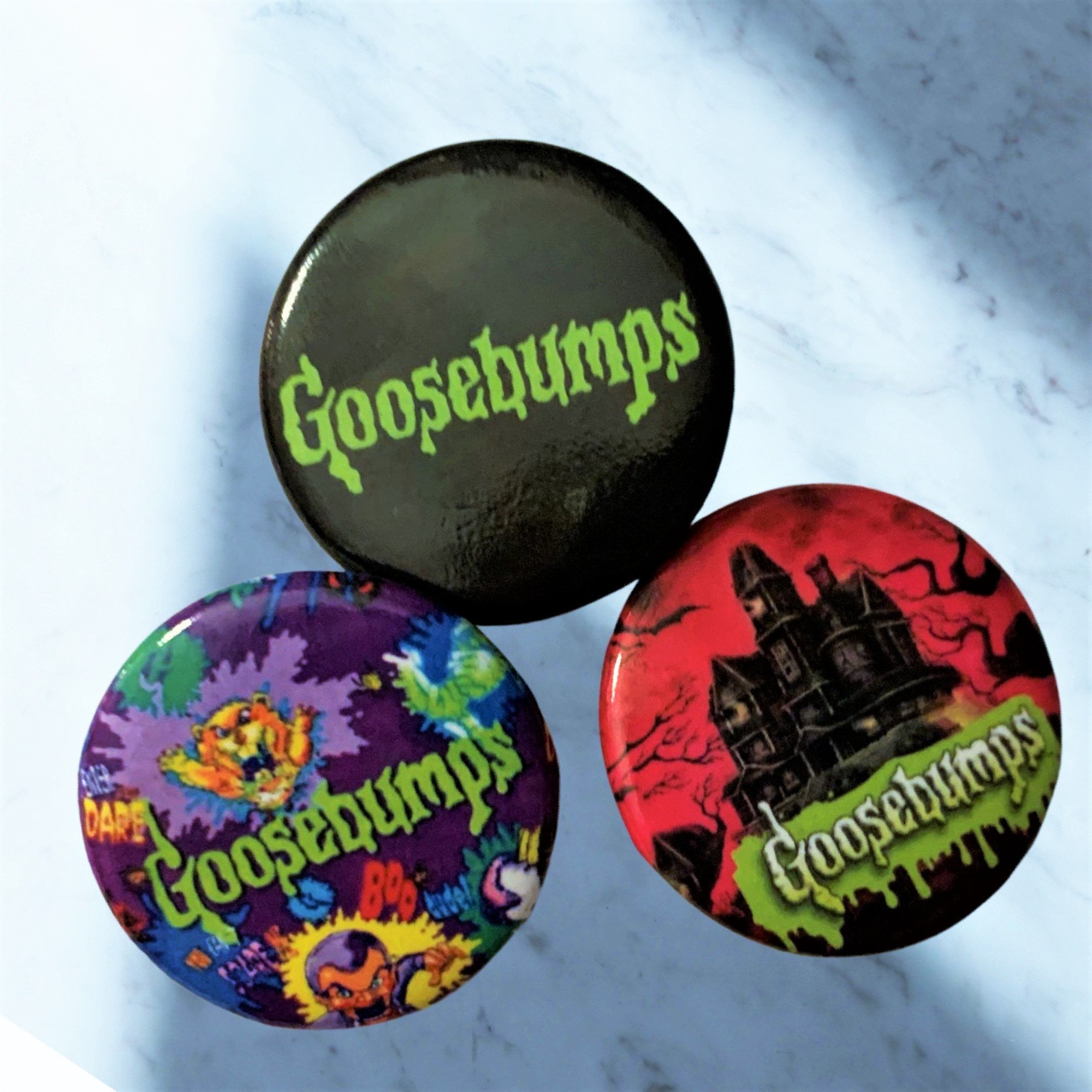 Goosebumps Pins, Choose a Button/Sticker