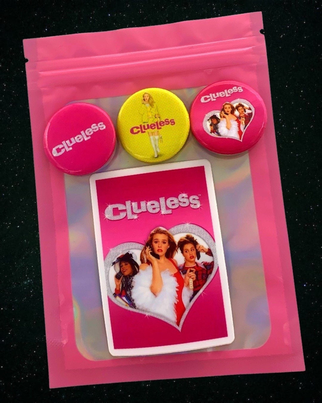 Clueless Triple Pin Pack with Sticker