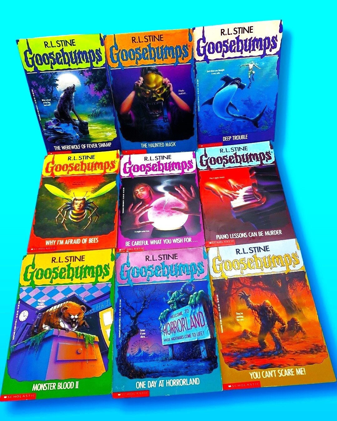 GOOSEBUMPS Apple Paperbacks, You Choose the Scare! R.L Stine's Retro Books, Kids Horror, Throwback, 90s