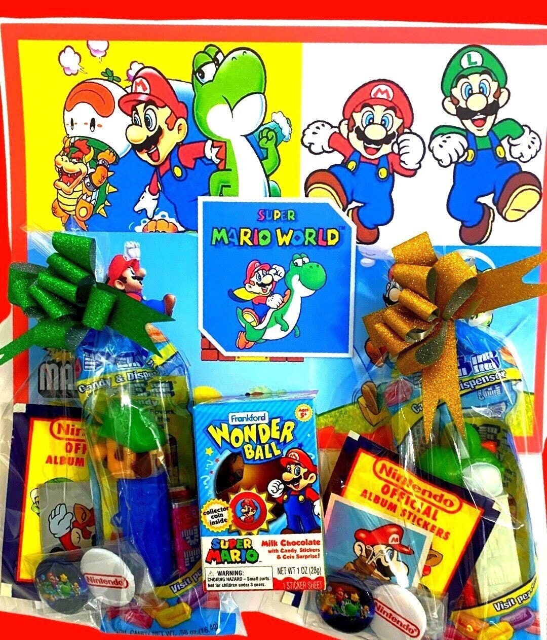 Super Mario Pez & Nintendo Stickers, 1992