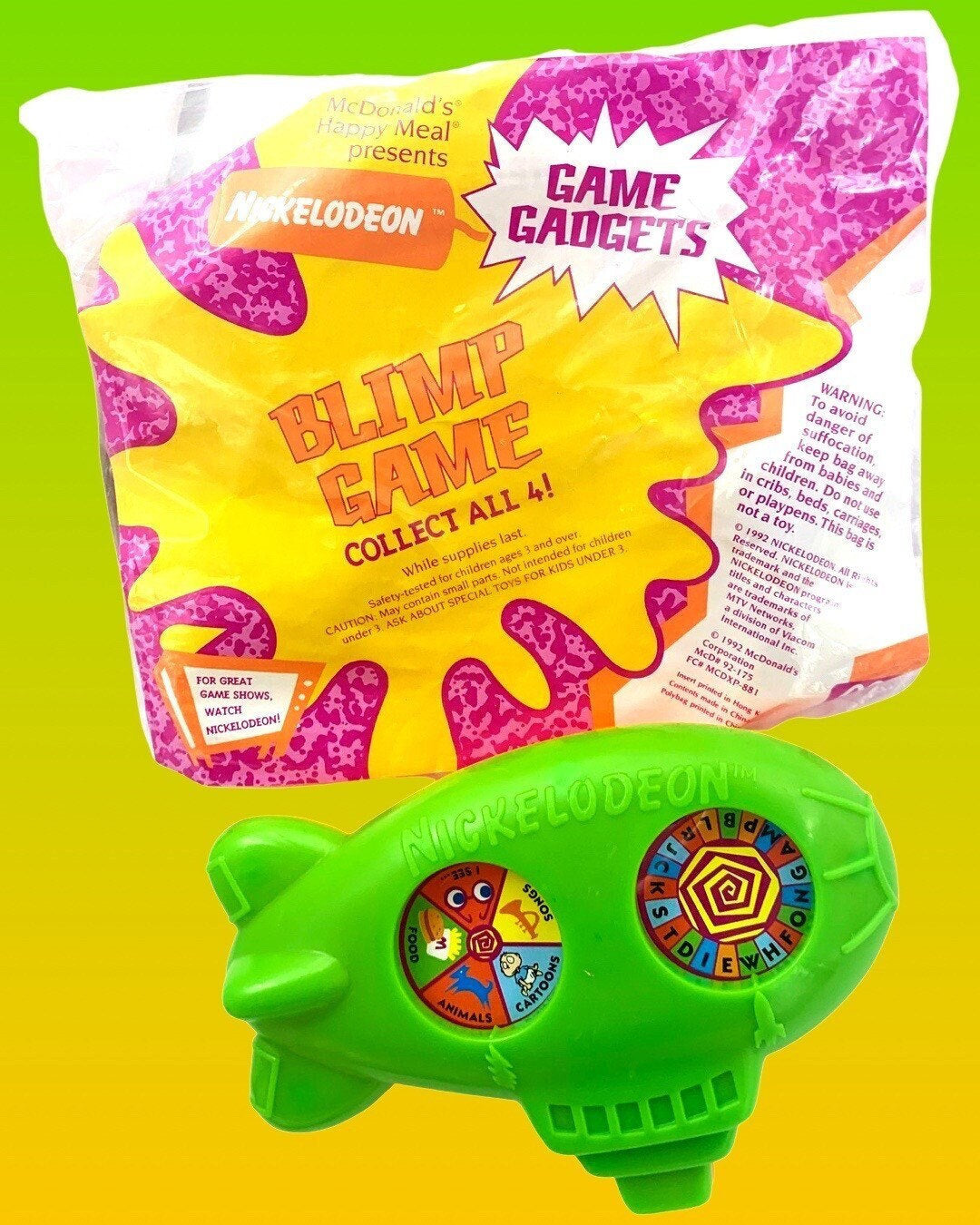 Nickelodeon Toys - 1992 - Choose One, Gift Ideas