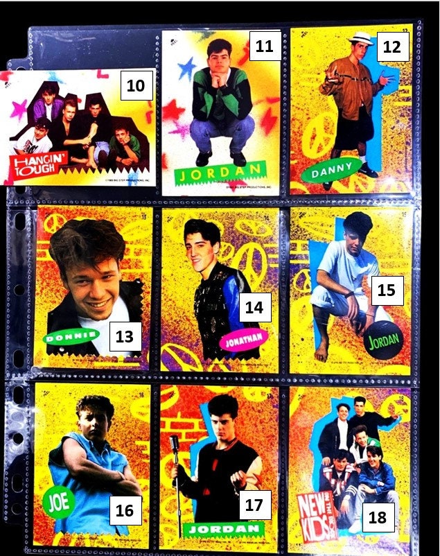 New Kids on the Block Stickers - Pick Your (1989 Sticker)