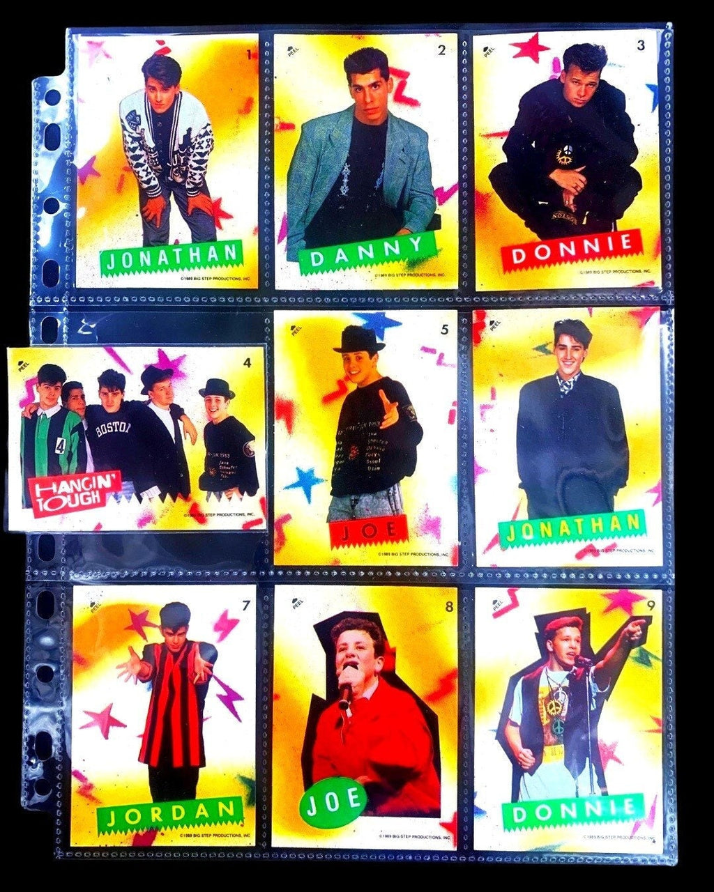 New Kids on the Block Stickers - Pick Your (1989 Sticker)